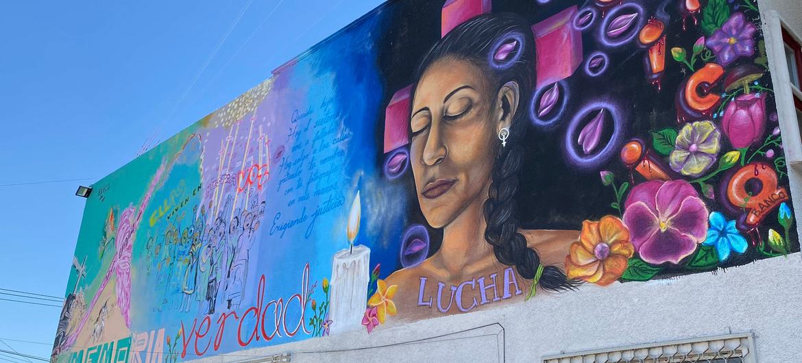 The Ecatepec mural "Voices in Resistance: murals for justice and memory" seeks to dignify all mothers who fight for their daughters killed by femicidal violence. The Ecatepec mural "Voices in Resistance: murals for justice and memory" seeks to dignify all mothers who fight for their daughters killed by femicidal violence.