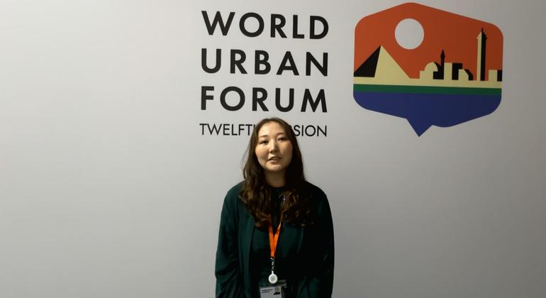 Mishka, a young researcher from Mongolia, attending the World Urban Forum in Cairo. Mishka, a young researcher from Mongolia, attending the World Urban Forum in Cairo.