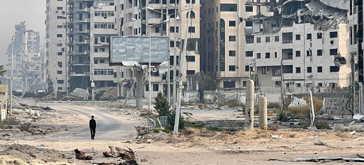 Much of Gaza has been destroyed in the ongoing conflict. Much of Gaza has been destroyed in the ongoing conflict.