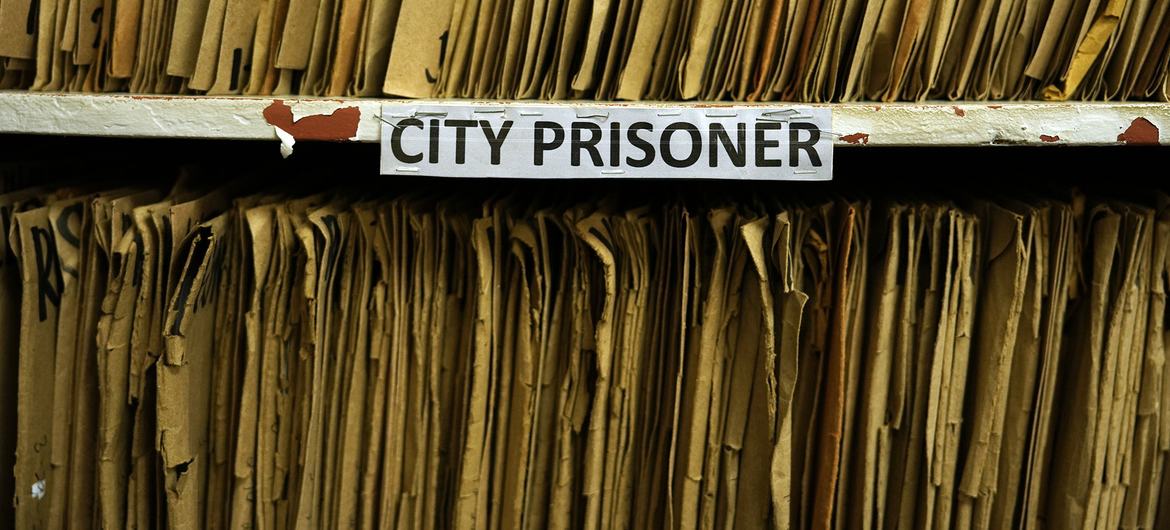 Prisoners' records are stored in the administration room of the Manila City Jail. Prisoners' records are stored in the administration room of the Manila City Jail.