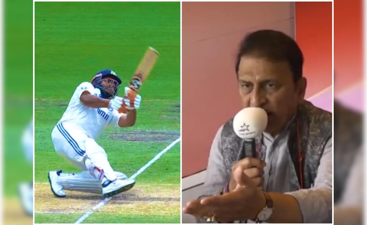 "He Can't Bat At...": Sunil Gavaskar Blasts "Terrible" Rishabh Pant After Poor Dismissal vs Australia