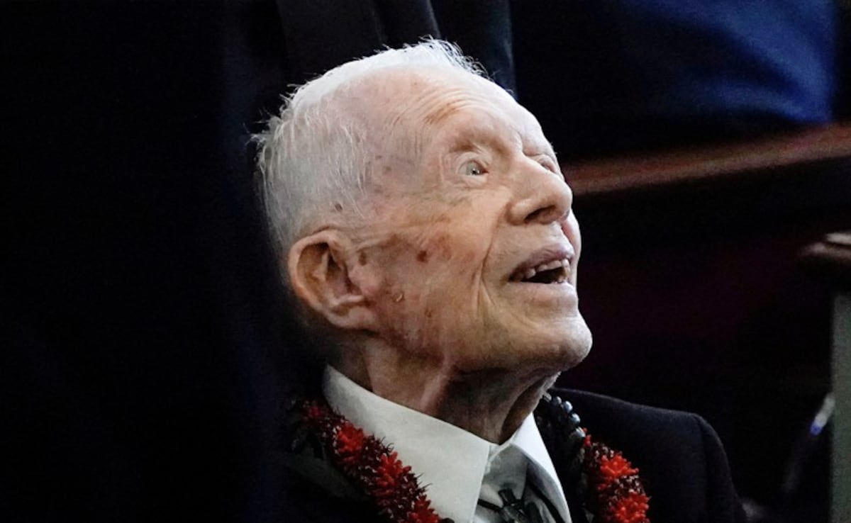 U.S. President Jimmy Carter departs after the funeral service for former U.S. first lady Rosalynn Carter at Maranatha Baptist Church, in Plains, Georgia, U.S. November 29, 2023. (Source: Reuters) U.S. President Jimmy Carter departs after the funeral service for former U.S. first lady Rosalynn Carter at Maranatha Baptist Church, in Plains, Georgia, U.S. November 29, 2023. (Source: Reuters)