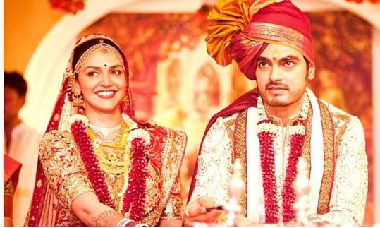 Esha Deol and Bharat Takhtani at their wedding Esha Deol and Bharat Takhtani at their wedding