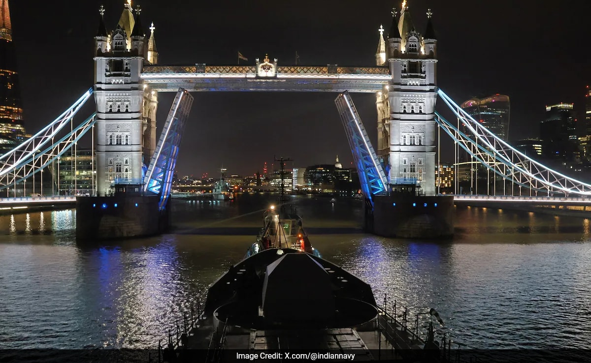 Navy’s Warship INS Tushil Docks In London On Maiden Operational Deployment