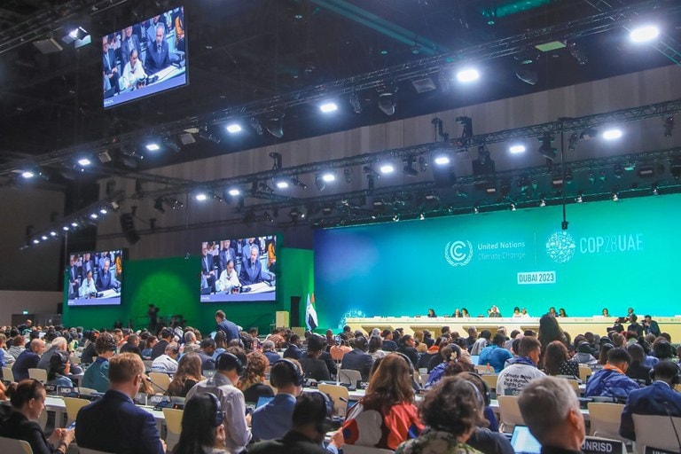Session of COP 28 in Dubai, where COP 30 was formalized in Brazil, in Belém Session of COP 28 in Dubai, where COP 30 was formalized in Brazil, in Belém