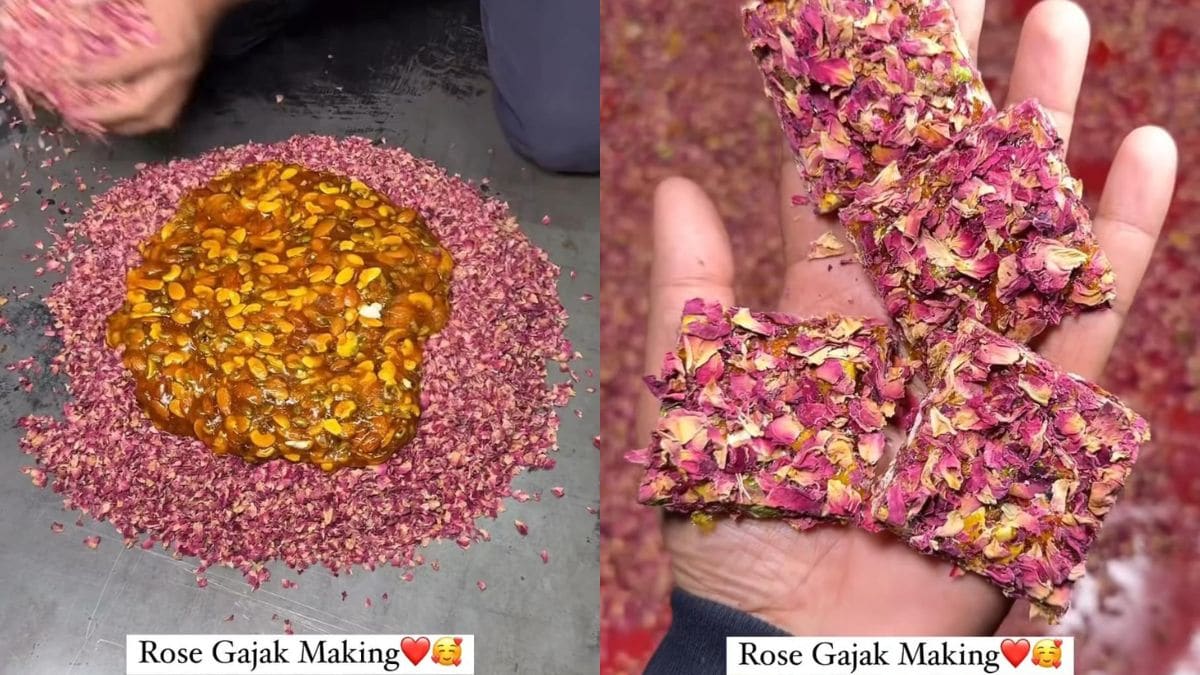 Viral Video: Delhi Sweet Shop Gives Gajak A Unique Makeover With Rose Petals