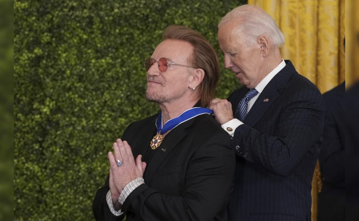 Irish singer-songwriter and activist Bono getting Medal of Freedom Irish singer-songwriter and activist Bono getting Medal of Freedom