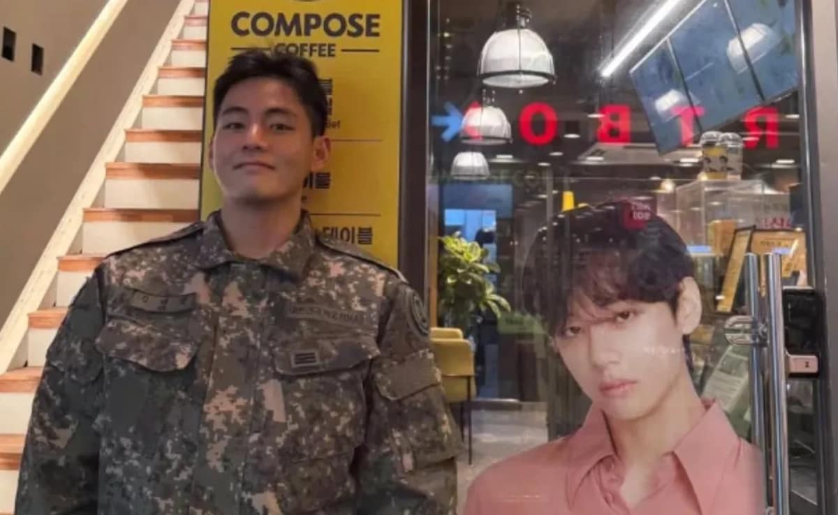 BTS V's Coffee Run In Military Uniform. Watch