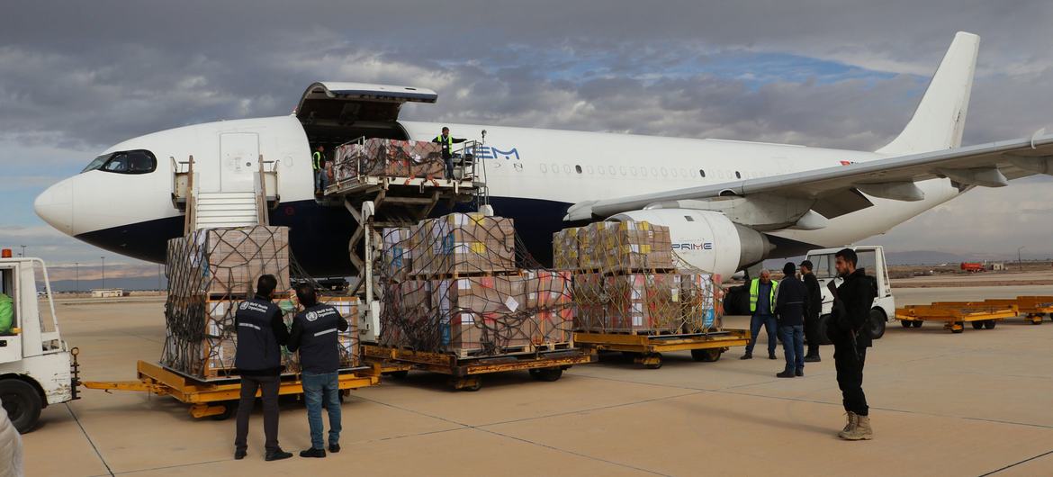 The first WHO emergency charter of 2025 lands in Syria delivering 32.5 tons of medicine and emergency kits. The first WHO emergency charter of 2025 lands in Syria delivering 32.5 tons of medicine and emergency kits.