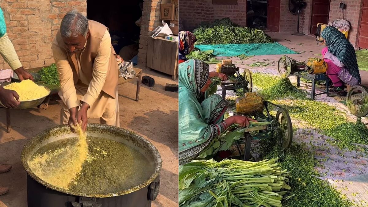 Watch: Viral Video Of Saag Preparation In Pakistan Draws Internets Attention