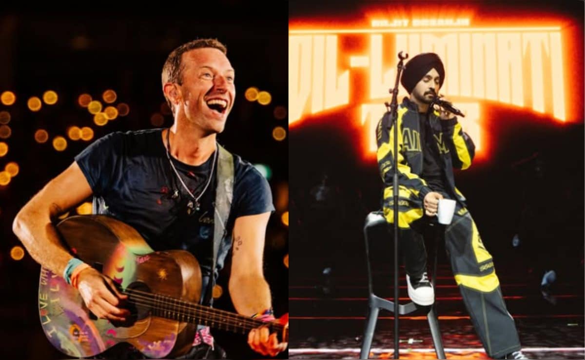 Chris Martin's Shoutout To Diljit Dosanjh At Coldplay's Abu Dhabi Concert: "Punjabi Aa Gaye Oye"