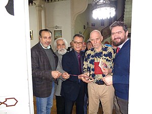 Ceremonial cutting of the symbolic ribbon