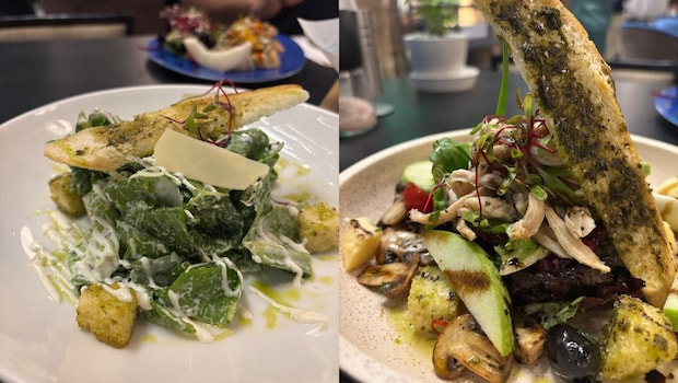 (L-R) Insalata di Cesare, Insalata di Pollo e Funghi (L-R) Insalata di Cesare, Insalata di Pollo e Funghi