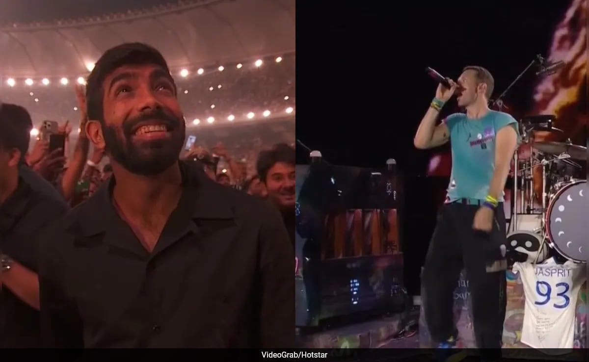 Coldplay Clean Bowls Jasprit Bumrah With Personalised Song In Ahmedabad Show. Watch