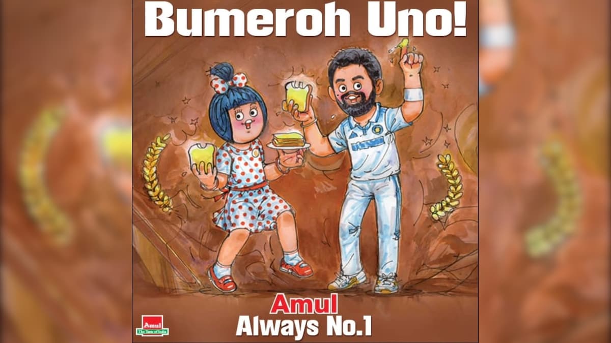 "Bumeroh Uno": Amul Honours Jasprit Bumrahs ICC Cricketer Of The Year Award With Topical