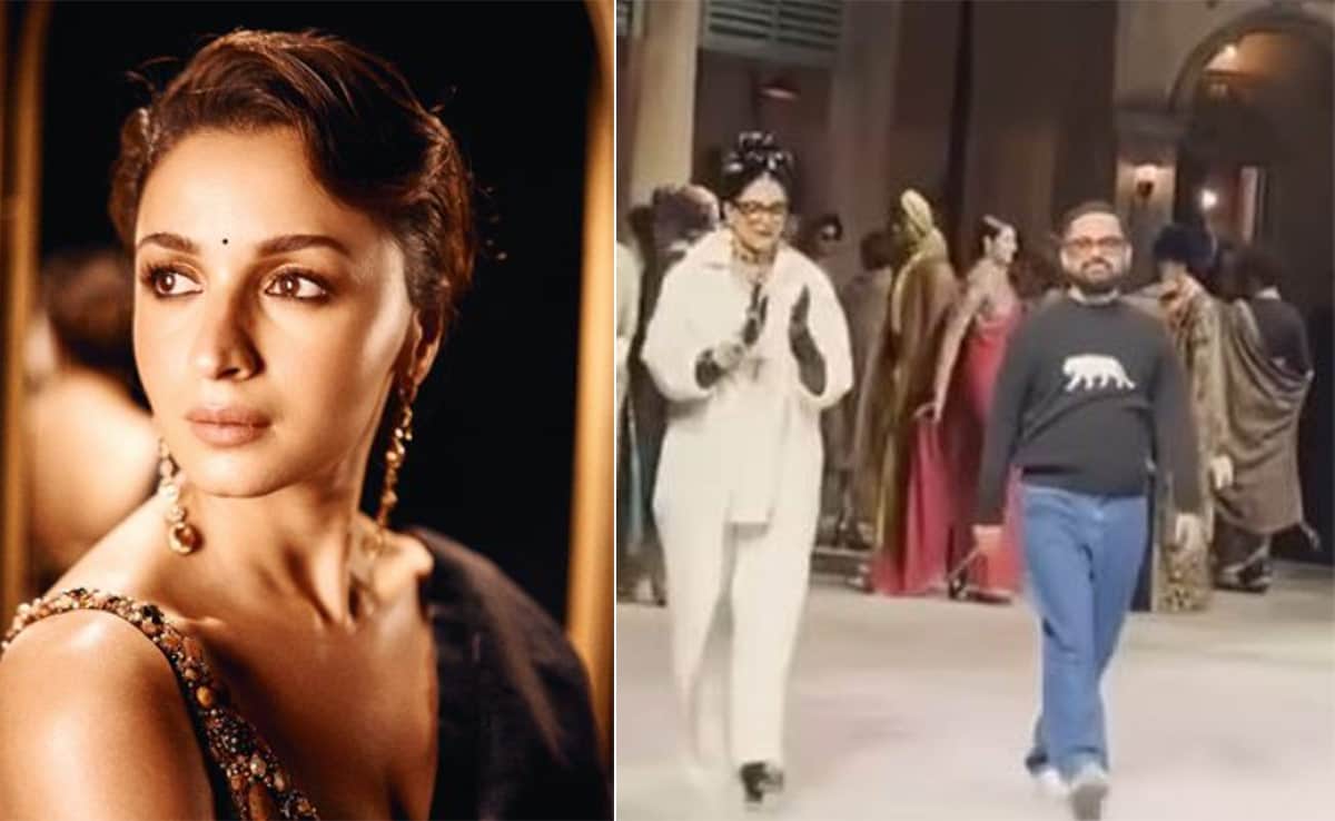 Alia Bhatt Captures Deepika Padukone On Phone During Sabyasachi Mukherjee's Gala Show