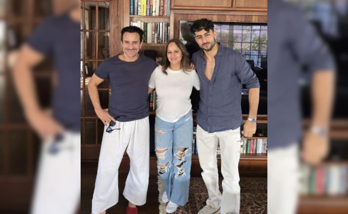 Saif Ali Khan's Unseen Pic With Son Ibrahim Post Surgery