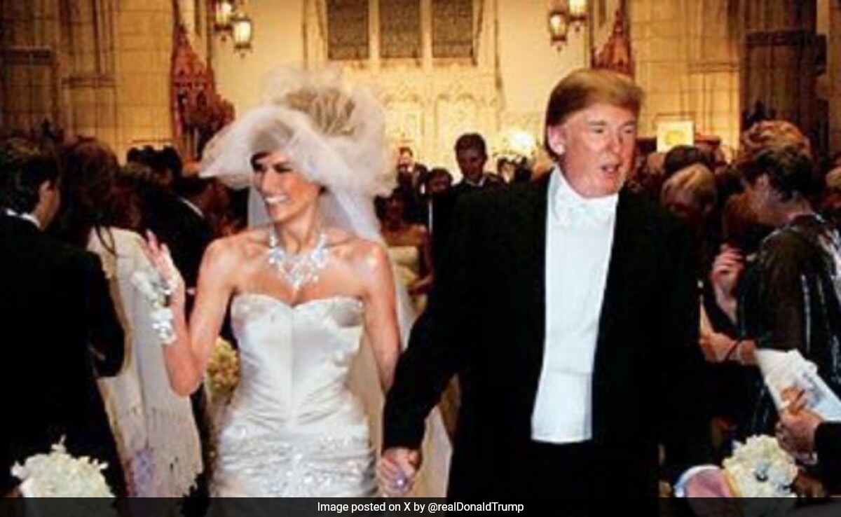 Trump Shares Throwback Wedding Pic