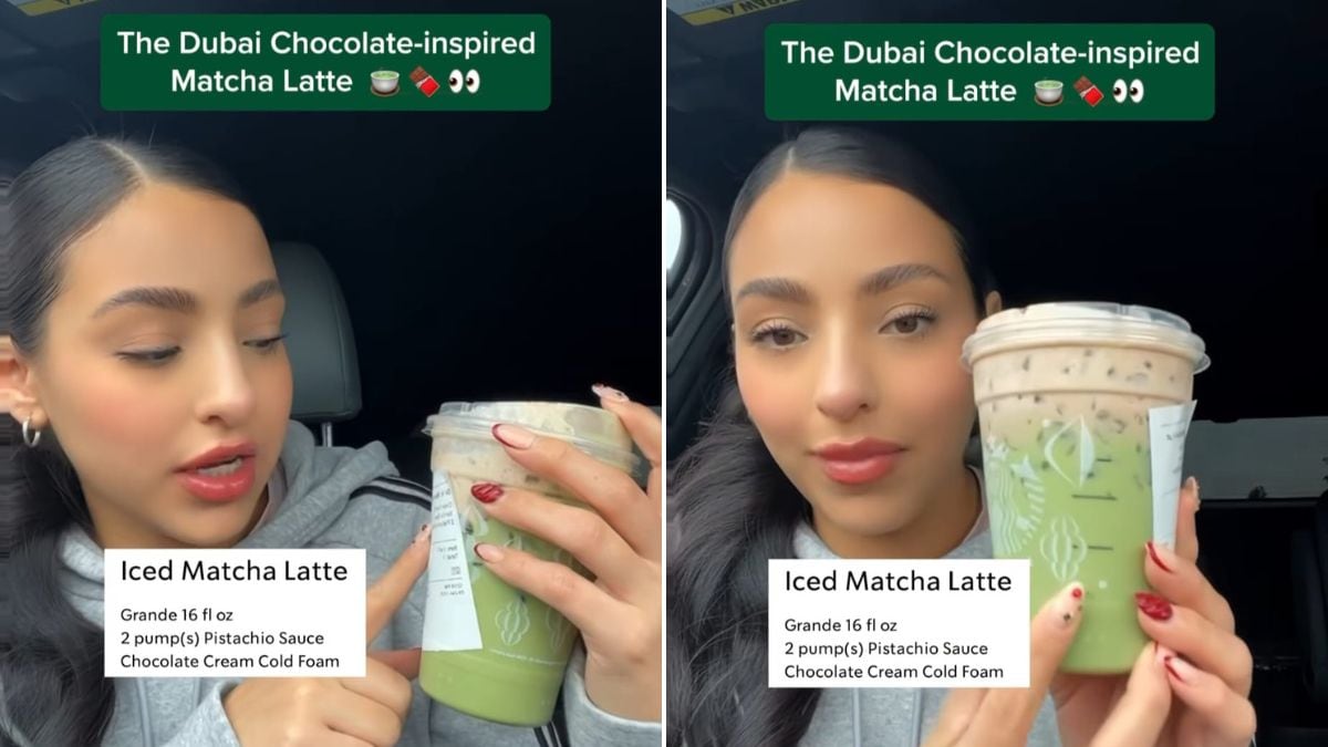 Woman Creates Viral Dubai Chocolate-Inspired Matcha Latte, Starbucks Is “Obsessed”