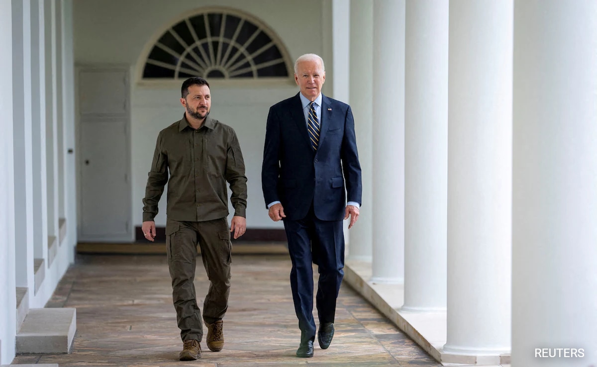 Zelensky Says Spoke With Biden, Thanked Him For "Unwavering Support"
