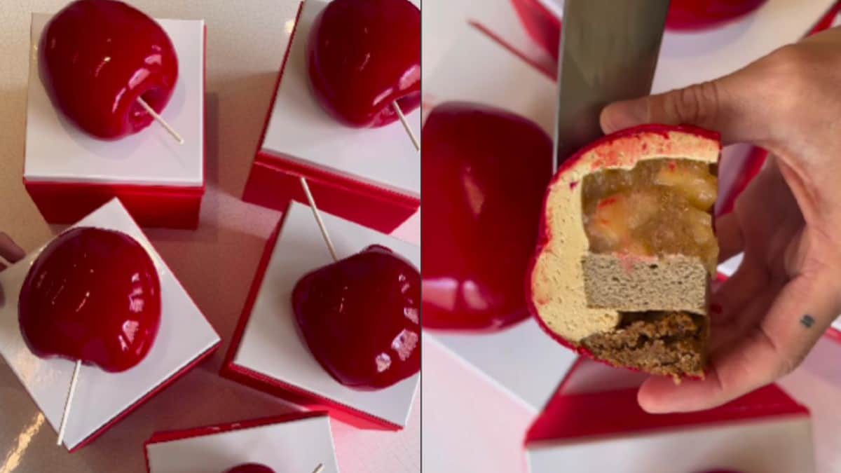 “This Is Art”: French Pastry Chef Makes Unique Apple Pie Dessert, Leaves Internet Mesmerised