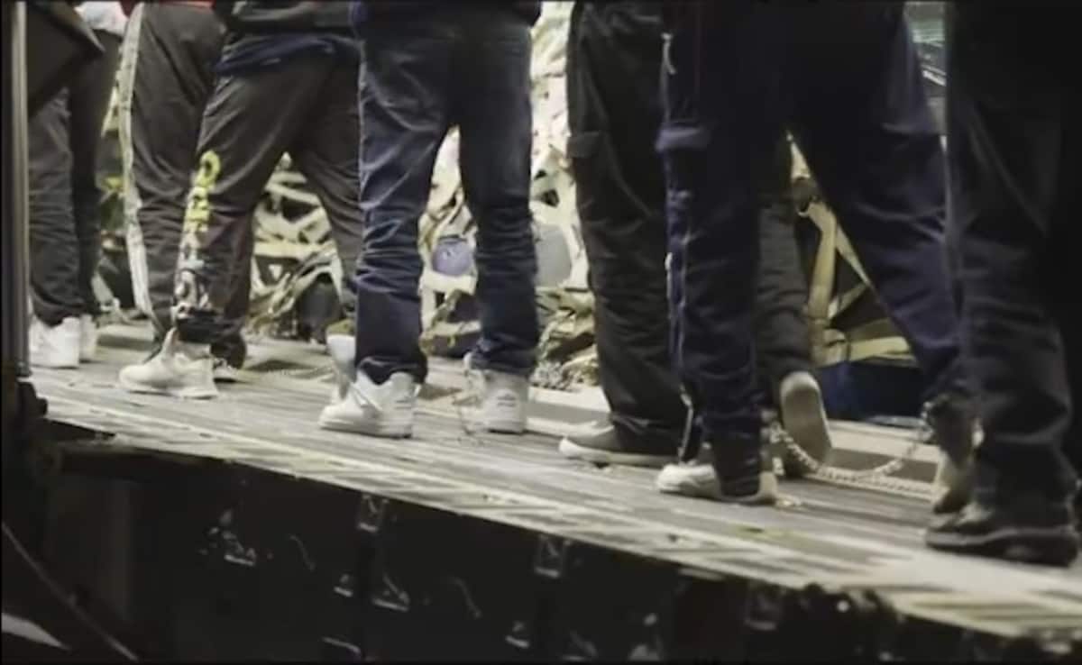 US Video Shows Indian Migrants In Shackles, Sent Back On Military Plane