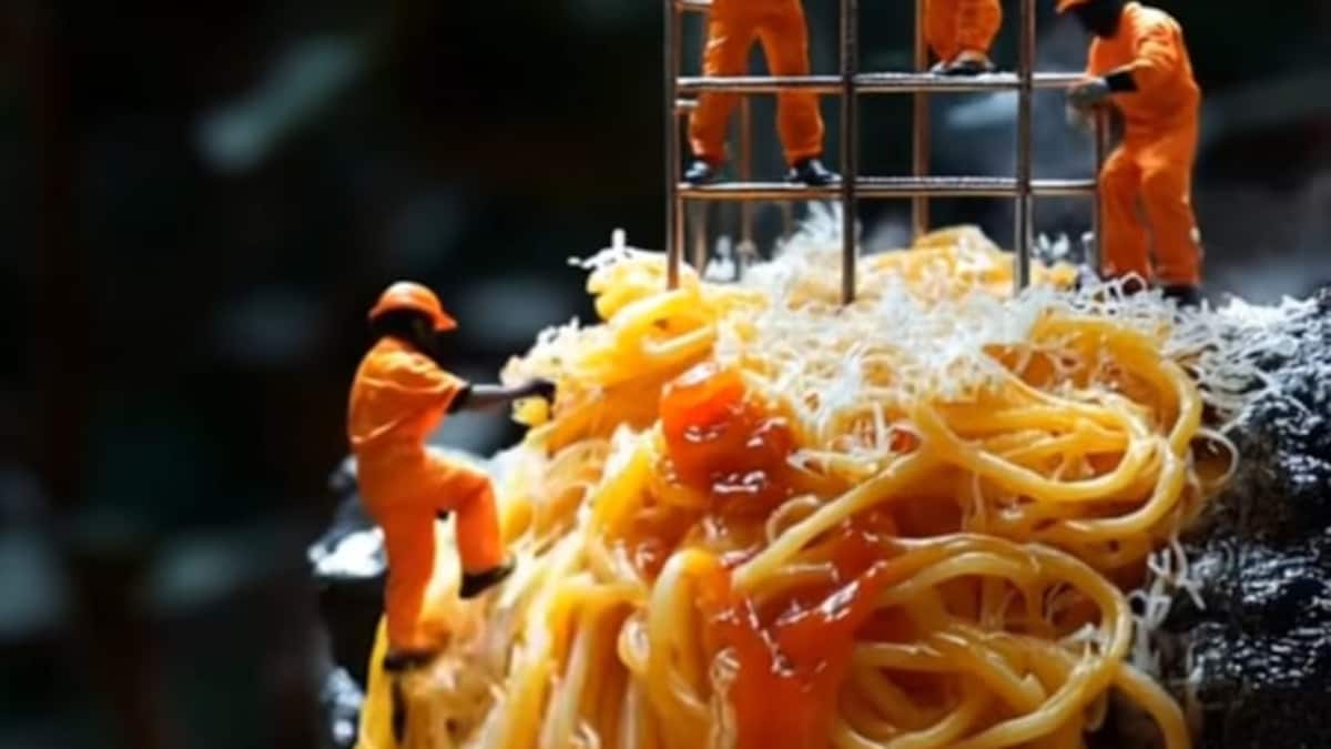 Watch: Viral AI Video Shows Tiny Construction Workers Building Food, Gets 18 Million Views