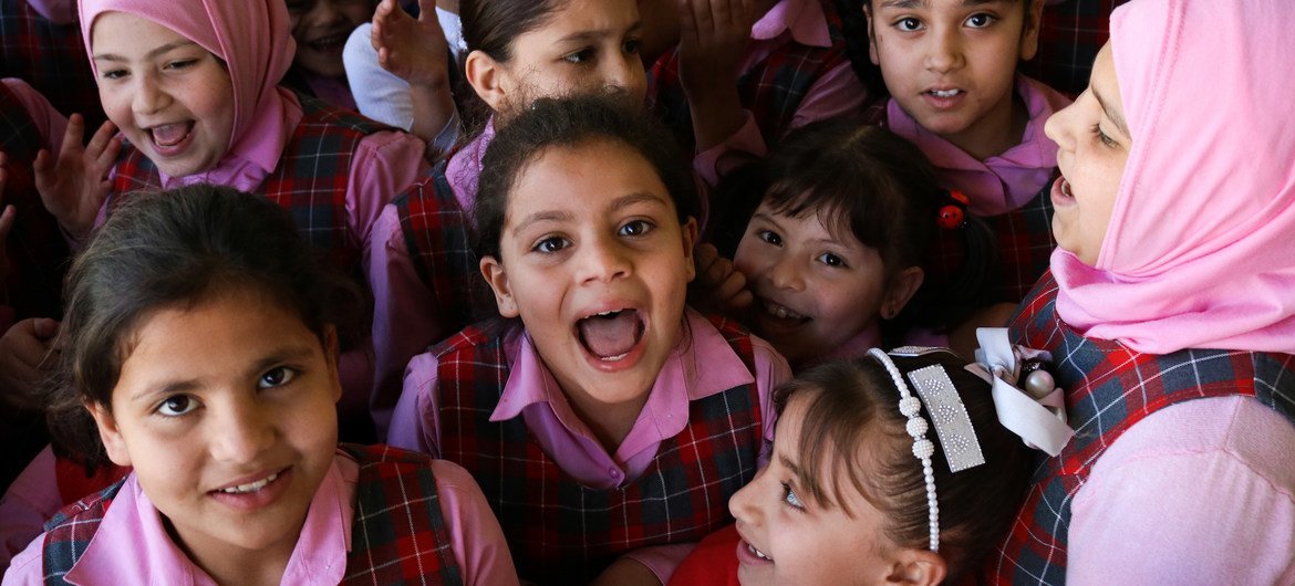 Girls at a primary school in west Mosul, Iraq. (file) Girls at a primary school in west Mosul, Iraq. (file)