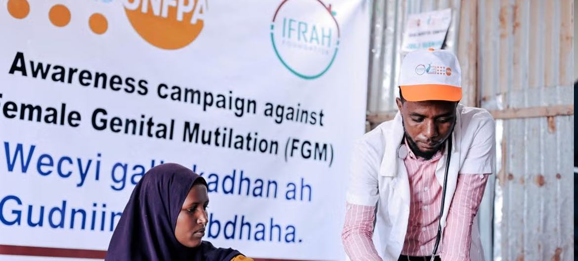 UNFPA supports awareness raising campaigns about FGM in Africa, including in Somalia (pictured). UNFPA supports awareness raising campaigns about FGM in Africa, including in Somalia (pictured).