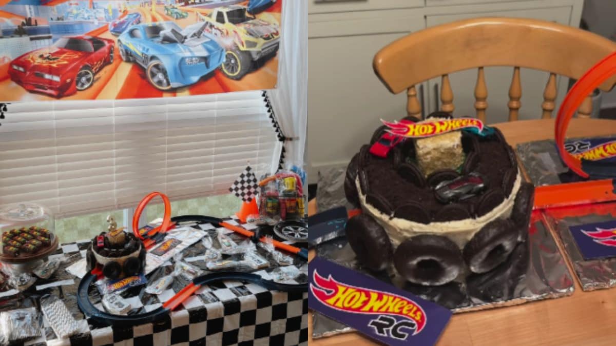 “Uncle Of The Year”: Man Creates Hot Wheels-Themed Cake For Nephews Birthday, Internet Approves