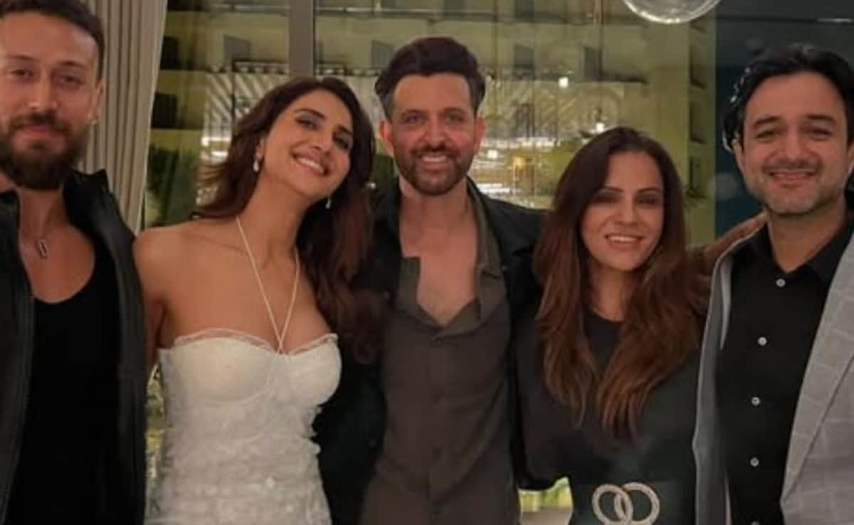 Hrithik Roshan, Tiger Shroff, Vaani Kapoor At The Roshans' Success Party