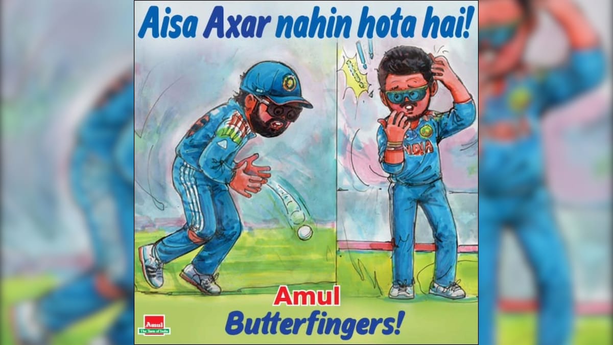 "Butterfingers" - Amul Makes A Topical For Rohit Sharmas Dropped Catch