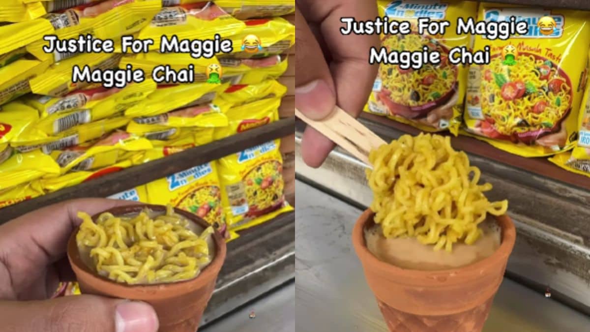 "Ye Kya Dekh Liya?": Viral Video Of Maggi Chai Video Leaves The Internet Disgusted