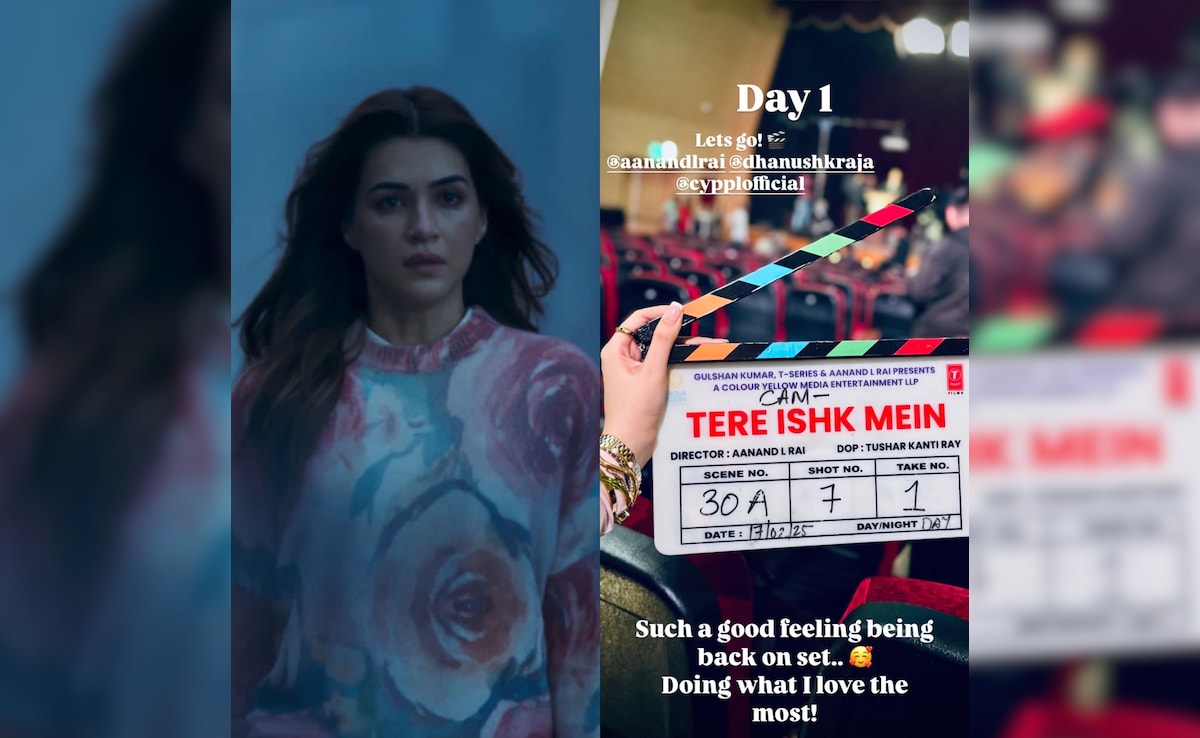 A Tere Ishk Mein Update: Kriti Sanon Begins Filming