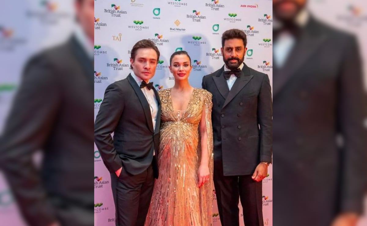Abhishek Bachchan's Picture-Perfect Moment With Amy Jackson And Ed Westwick At British Asian Trust Gala