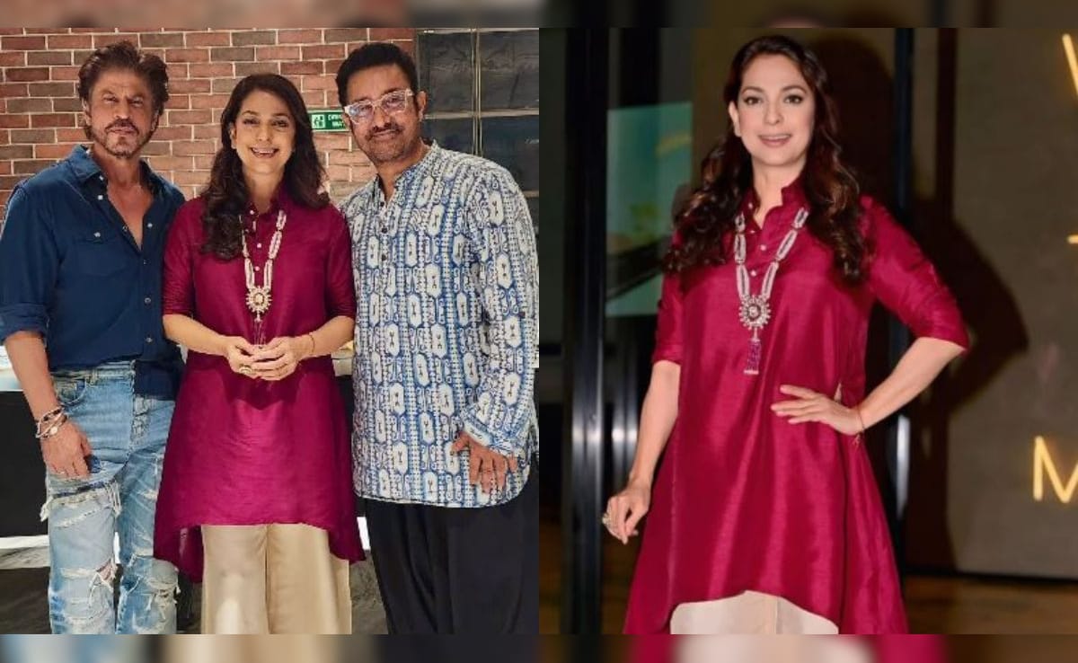 Juhi Chawla Shares Pictures With Shah Rukh Khan And Aamir Khan From The Screening Of Junaid Khan’s Film
