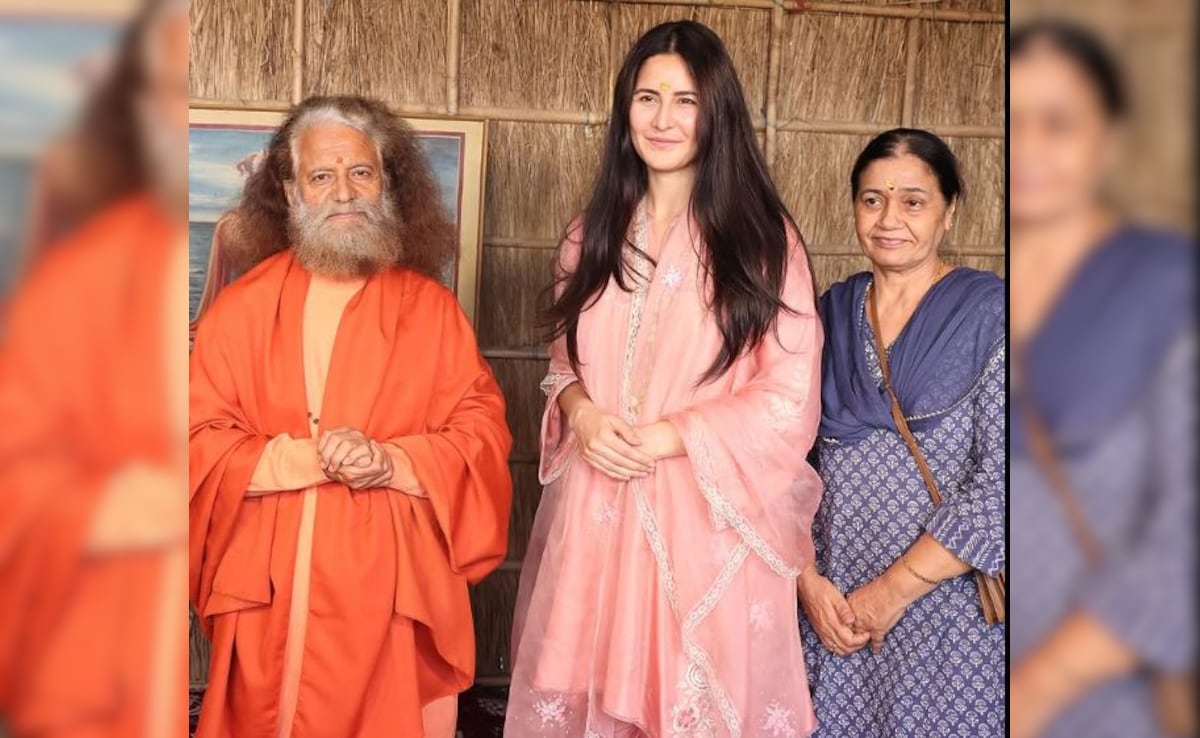 Katrina Kaif Visits Prayagraj With Her Mother-In-Law Veena Kaushal