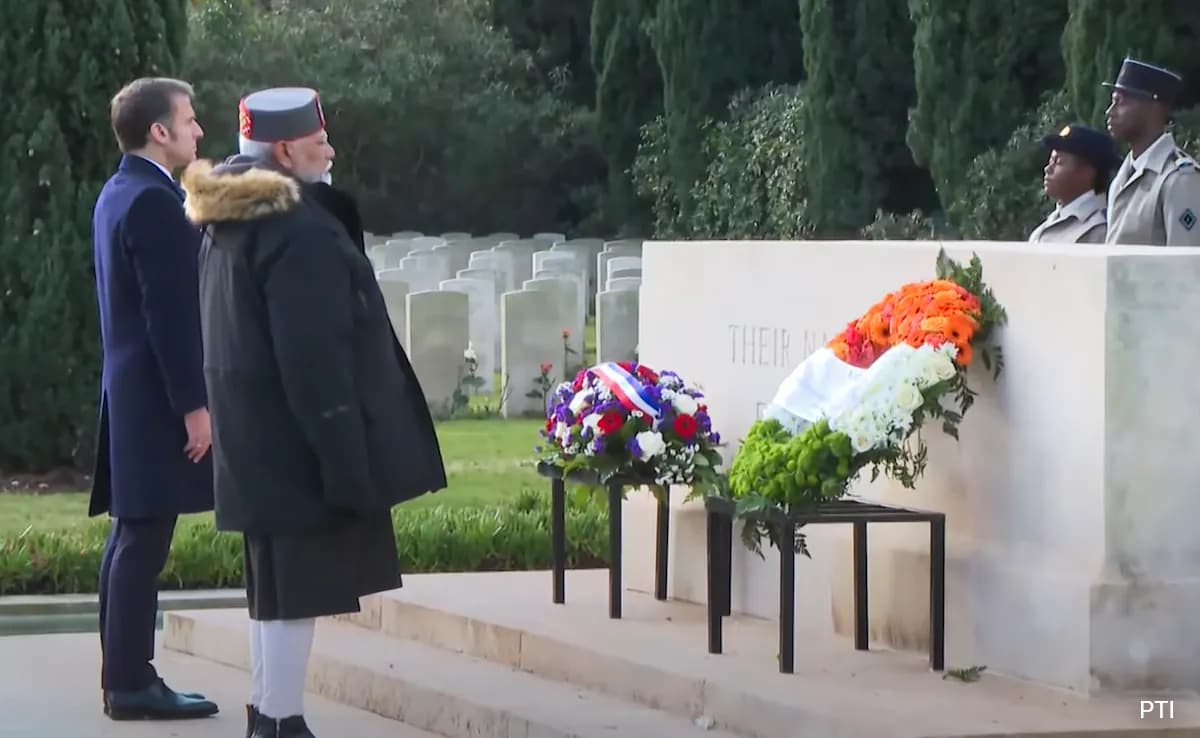 PM Visits Cemetery In France's Marseille, Inaugurates Indian Consulate
