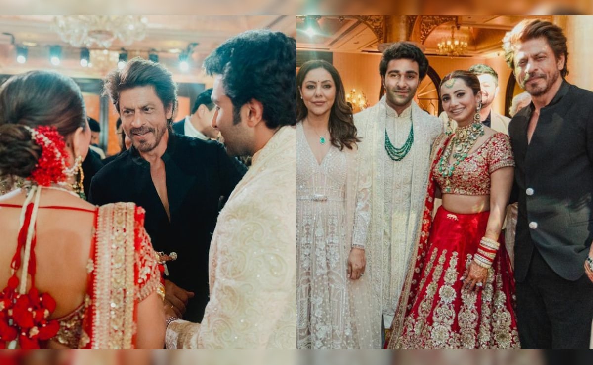 Pictures Of Shah Rukh Khan Attending The Wedding Go Viral
