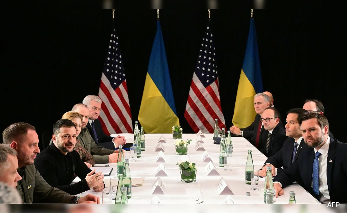 Ukraine's "Low Chance To Survive" Message To US Amid Munich Talks To End War