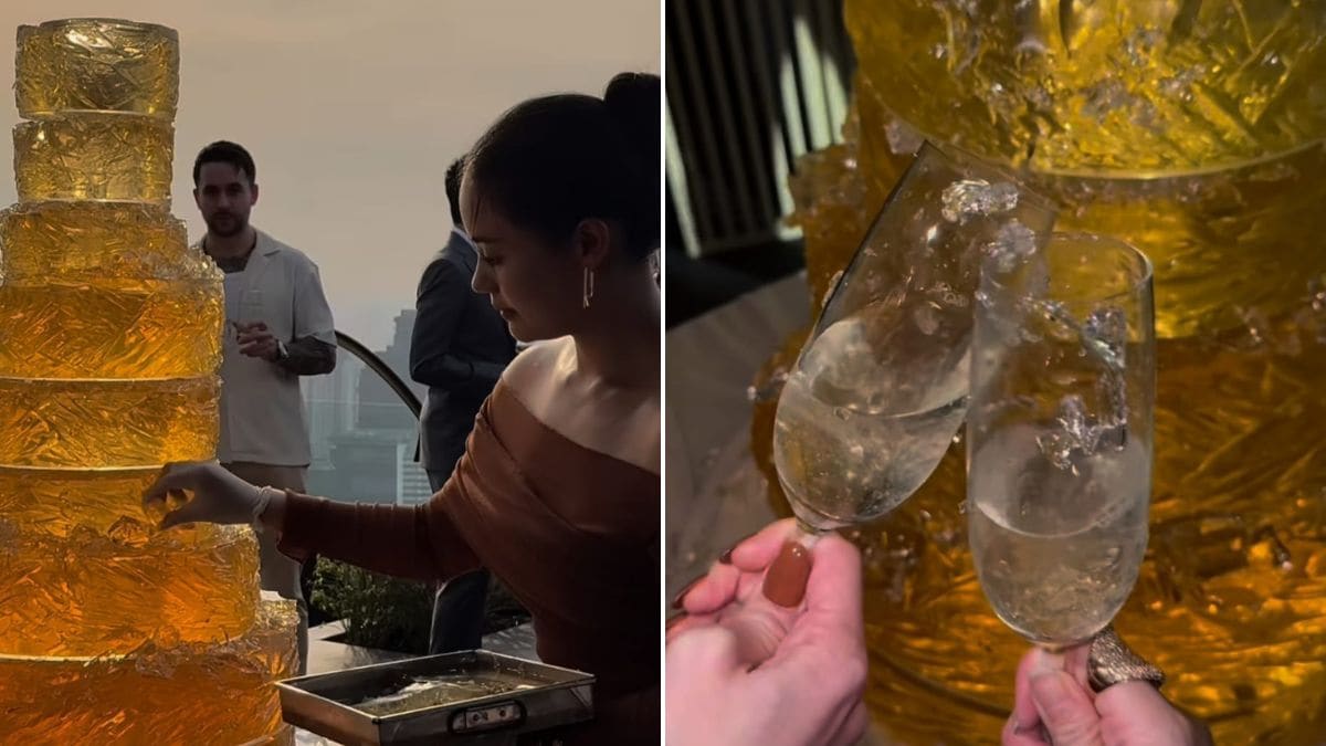 Viral Video: This Nine-Tiered Wedding Cake Is Every Jelly Lovers Dream