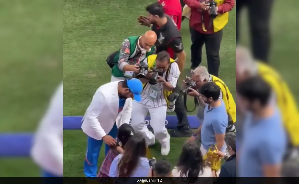 Rohit Sharma Puts Champions Trophy Medal Across Daughter's Neck, Moment Breaks Internet