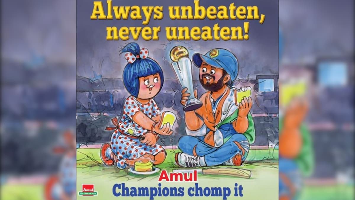 Amul Pays Tribute To Team Indias Champions Trophy Victory With Creative Topical