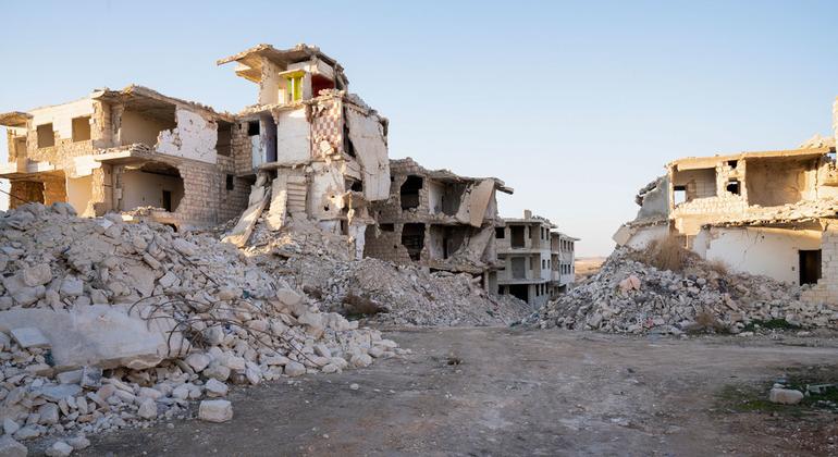 The city of Ma’arrat An Nu’man in Idleb, Syria, has been devastated by the war. The city of Ma’arrat An Nu’man in Idleb, Syria, has been devastated by the war.