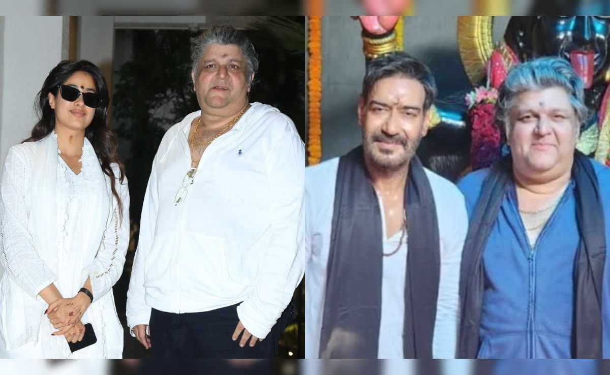 Janhvi Kapoor And Ajay Devgn Seek Blessings At Mumbai’s Krishna Kali Temple