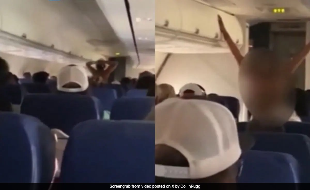 Woman Passenger Strips Naked, Screams And Runs For 25 Minutes Inside Plane