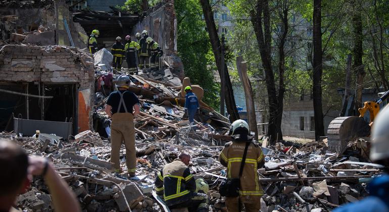 UN rights mission deplores deadly Russian strikes in Ukraine