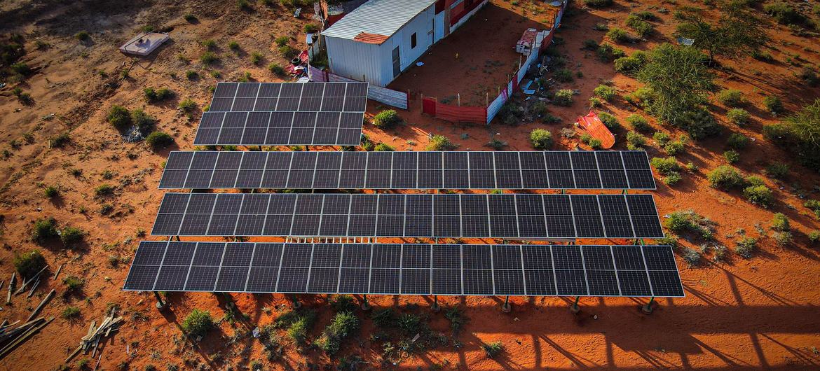Solar panels provide consistent power to the university in Abudwaq, Galmadug. Solar panels provide consistent power to the university in Abudwaq, Galmadug.