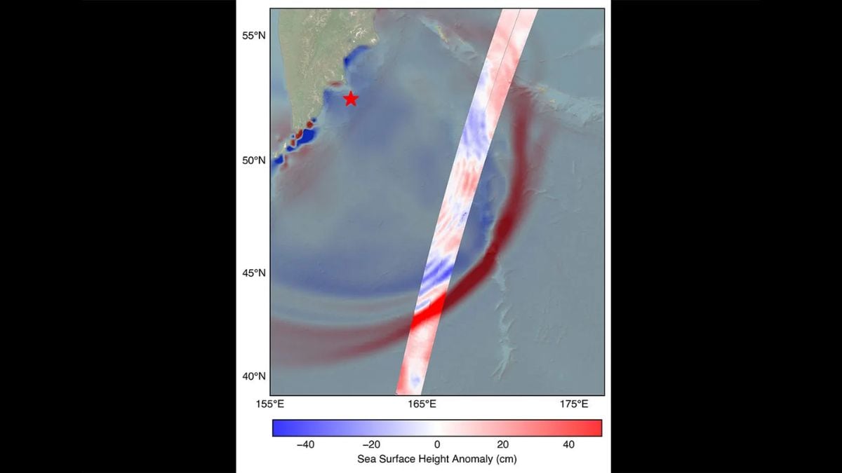 SWOT Satellite Captures Tsunami Wave After Kamchatka Quake