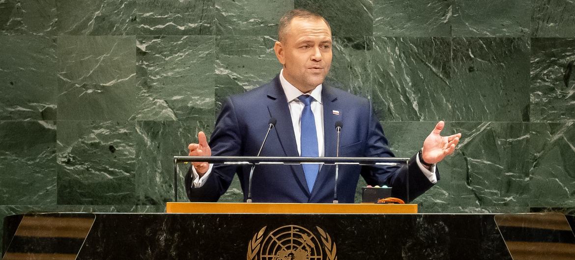 President Karol Nawrocki of Poland addresses the general debate of the General Assembly’s eightieth session.